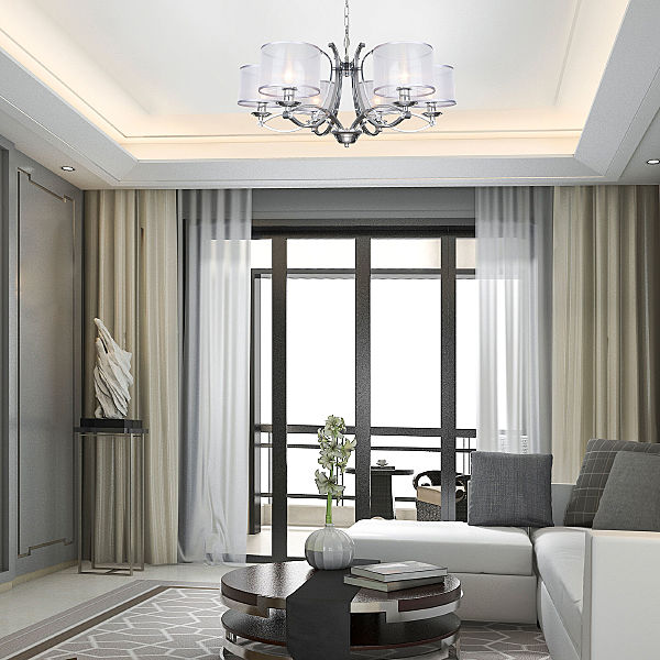 Подвесная люстра Fabiola 60124/6 хром Smart (60109/6)