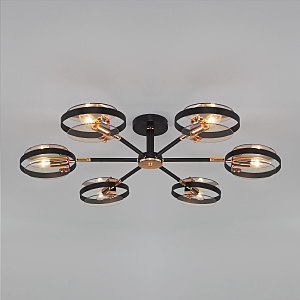 Потолочная люстра Gallo 70121/6 черный Smart