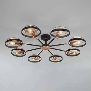 Потолочная люстра Gallo 70121/8 черный Smart