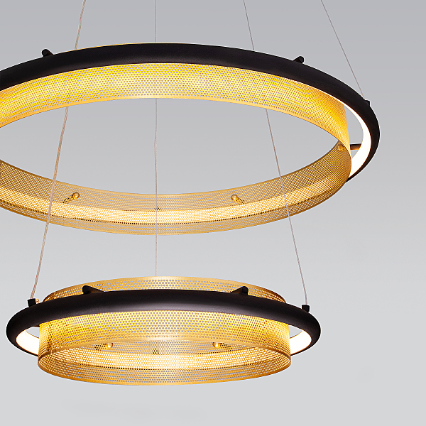 Подвесная люстра Imperio 90241/2 черный/ золото Smart