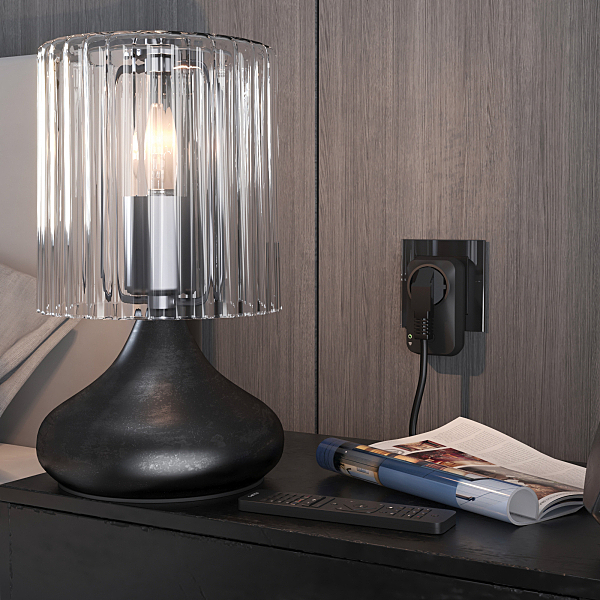 Розетка 76100/00 Умная розетка Черный матовый