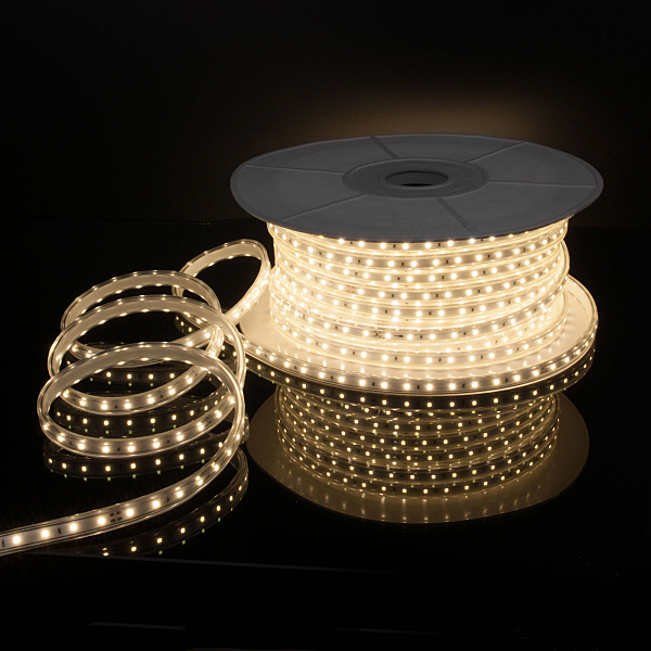 LED лента LS015 220V Лента светодиодная 220V 14,4W 120Led 2835 IP65 4200 дневной белый, 50 м (LS015 220V) a053639