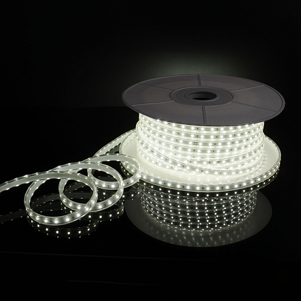 LED лента LS014 220V Лента светодиодная 220V 8W 60Led 2835 IP65 6500 холодный белый, 50 м (LS014 220V) a053638