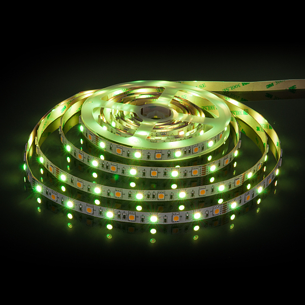 LED лента Лента светодиодная 60Led 14,4W IP20 RGB 3300K теплый белый (5050+5050 24V 60Led 14,4W IP20 RGBW)