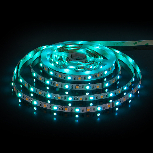 LED лента Лента светодиодная 60Led 14,4W IP20 RGB 3300K теплый белый (5050+5050 24V 60Led 14,4W IP20 RGBW)