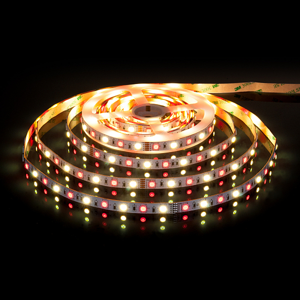 LED лента Лента светодиодная 60Led 14,4W IP20 RGB 4200K дневной белый (5050+5050 24V 60Led 14,4W IP20 RGBW)