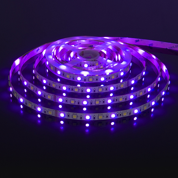 LED лента Лента светодиодная 60Led 14,4W IP20 RGB 6500K холодный белый (5050+5050 24V 60Led 14,4W IP20 RGBW)