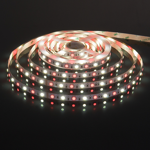 LED лента Лента светодиодная 60Led 14,4W IP20 RGB 6500K холодный белый (5050+5050 24V 60Led 14,4W IP20 RGBW)