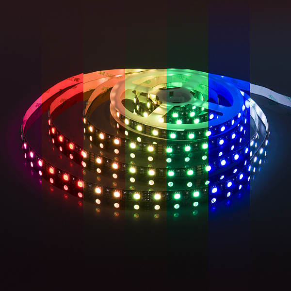 LED лента 24V 60Led 14,4W IP20 Black Лента светодиодная 60Led 14,4W IP20 мульти (5050 24V 60Led 14,4W IP20 RGB Black) a053681