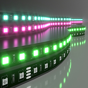 LED лента 24V 60Led 14,4W IP20 Black Лента светодиодная 60Led 14,4W IP20 мульти (5050 24V 60Led 14,4W IP20 RGB Black) a053681