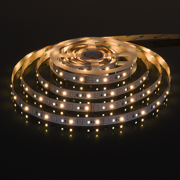 LED лента Лента светодиодная 90Led 16W IP20 MIX RGB 3300/6500 теплый белый/холодный белый (5050+2835+2835 90Le