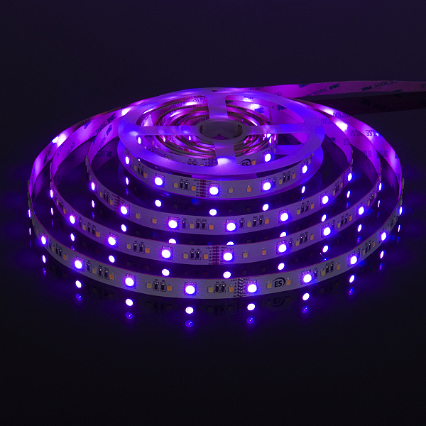 LED лента Лента светодиодная 90Led 16W IP20 MIX RGB 3300/6500 теплый белый/холодный белый (5050+2835+2835 90Le