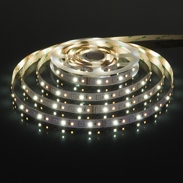 LED лента Лента светодиодная 90Led 16W IP20 MIX RGB 3300/6500 теплый белый/холодный белый (5050+2835+2835 90Le