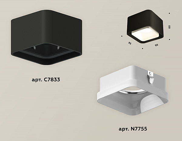 Накладной светильник Techno XS7833021