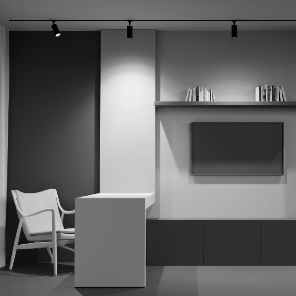 Трековый светильник Focus Trinity TR028-3-GU10-B