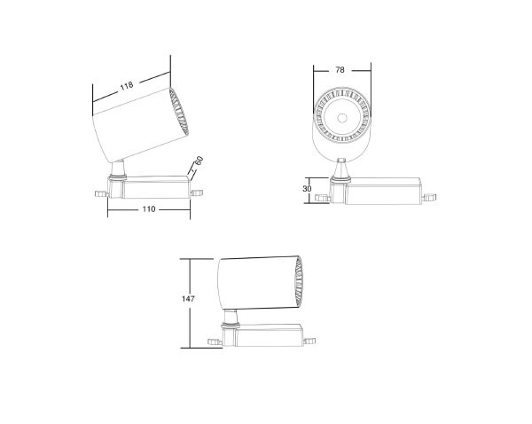 Трековый светильник Vuoro Trinity TR029-3-10W3K-B