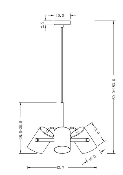 Подвесная люстра Elori FR4004PL-03WB