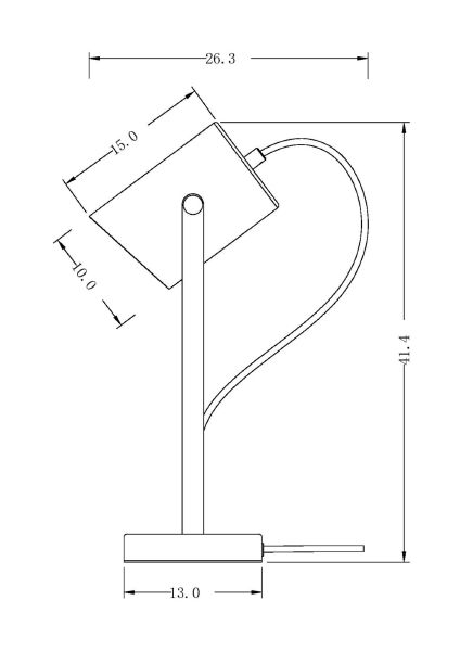 Настольная лампа Elori FR4004TL-01WB