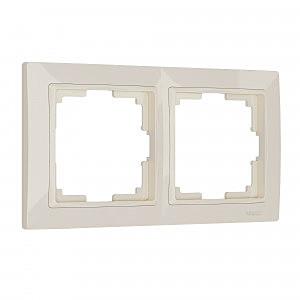 Рамка Werkel W0022003/ Рамка на 2 поста Snabb basic (слоновая кость)