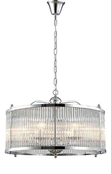 Подвесная люстра Tadeo TADEO SP6 D600 CHROME/TRANSPARENTE
