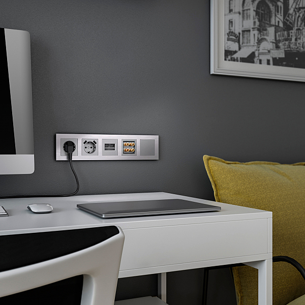 Накладка на механизм W1159206/ Заглушка (серебряный)