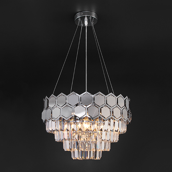 Подвесная люстра Ariana 10124/5 хром/прозрачный хрусталь Strotskis Smart (10113/5)