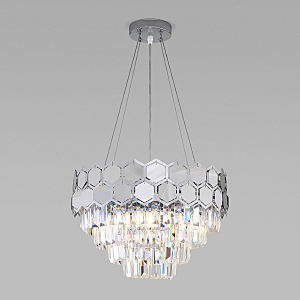 Подвесная люстра Ariana 10124/5 хром/прозрачный хрусталь Strotskis Smart (10113/5)