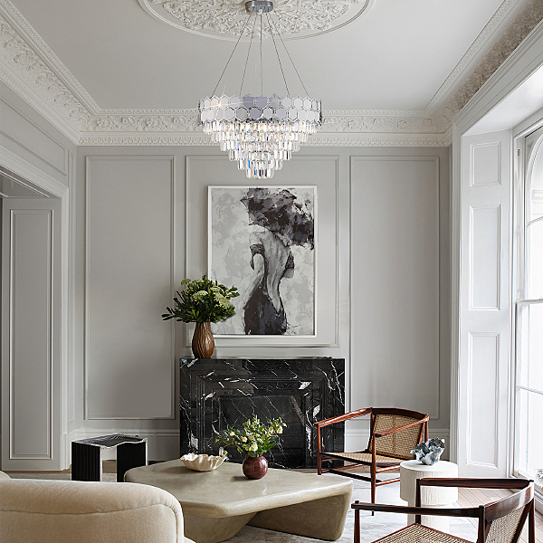 Подвесная люстра Ariana 10124/8 хром/прозрачный хрусталь Strotskis Smart (10113/8)