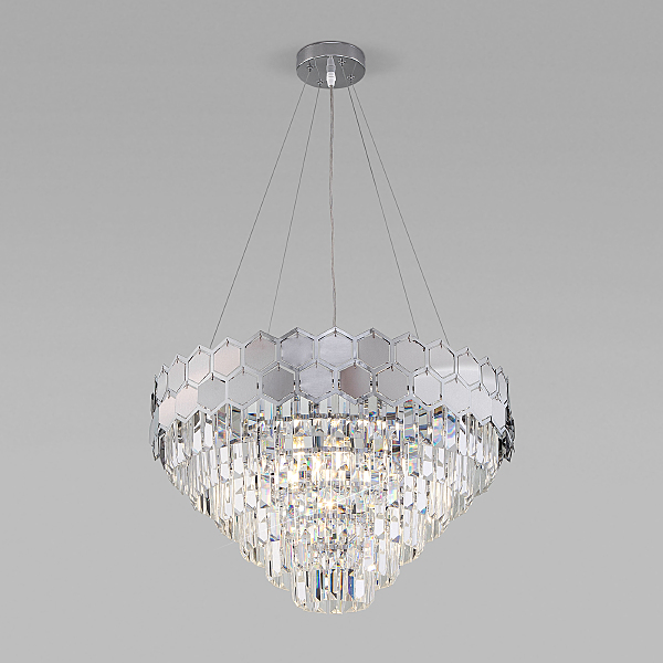 Подвесная люстра Ariana 10124/8 хром/прозрачный хрусталь Strotskis Smart (10113/8)