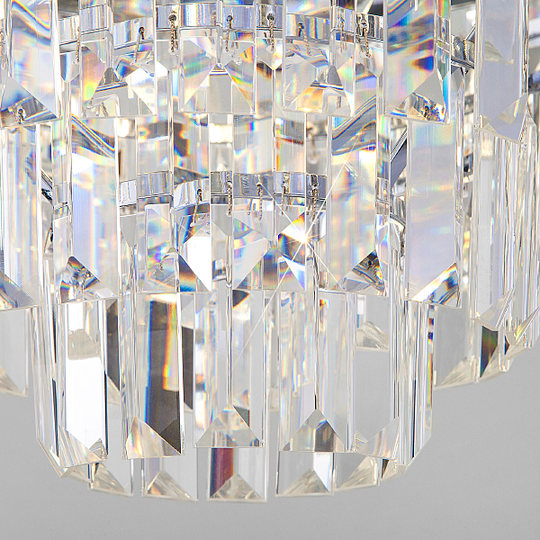 Подвесная люстра Ariana 10124/8 хром/прозрачный хрусталь Strotskis Smart (10113/8)