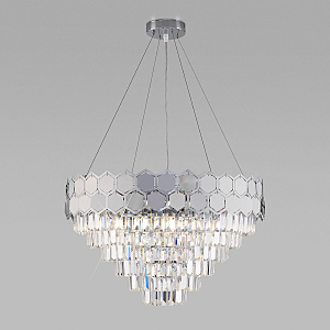 Подвесная люстра Ariana 10124/8 хром/прозрачный хрусталь Strotskis Smart (10113/8)