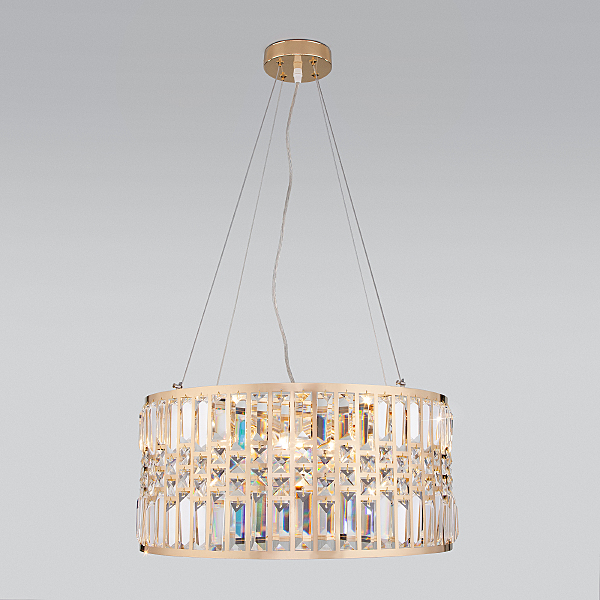 Подвесная люстра Lory 10125/5 золото/прозрачный хрусталь Strotskis Smart (10116/5)