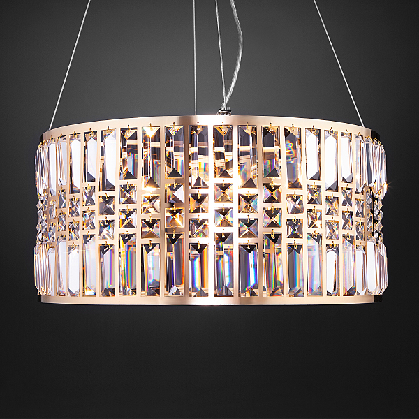 Подвесная люстра Lory 10125/5 золото/прозрачный хрусталь Strotskis Smart (10116/5)