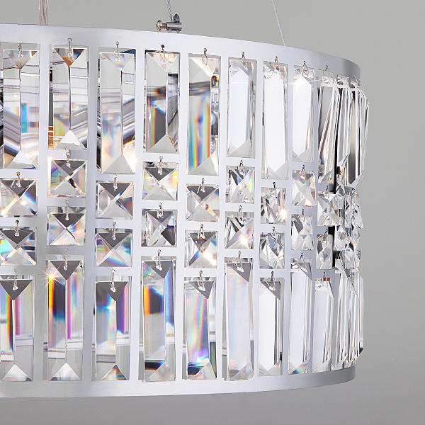 Подвесная люстра Lory 10125/5 хром/прозрачный хрусталь Strotskis Smart (10116/5)