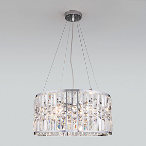 Подвесная люстра Lory 10125/5 хром/прозрачный хрусталь Strotskis Smart (10116/5)