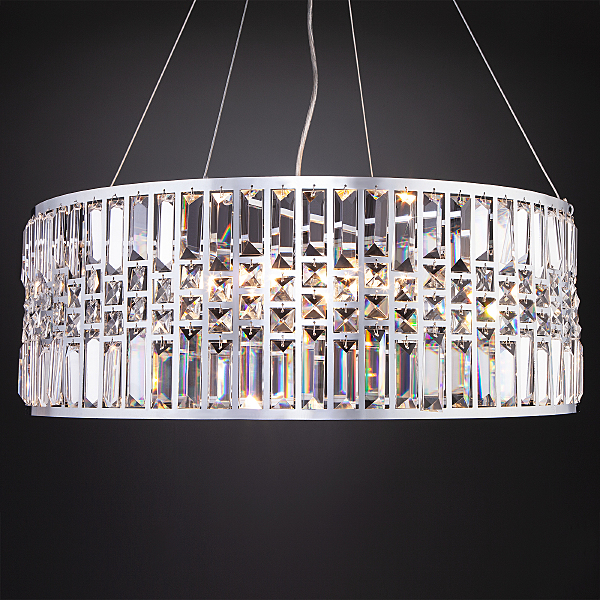 Подвесная люстра Lory 10125/8 хром/прозрачный хрусталь Strotskis Smart (10116/8)