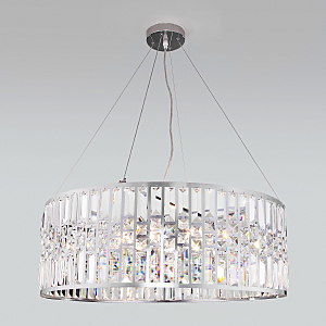 Подвесная люстра Lory 10125/8 хром/прозрачный хрусталь Strotskis Smart (10116/8)