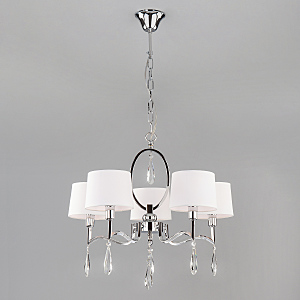 Подвесная люстра Madera 10127/5 хром/прозрачный хрусталь Strotskis Smart (10093/5)