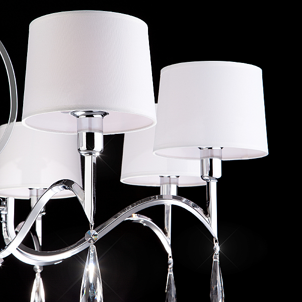 Подвесная люстра Madera 10127/8 хром/прозрачный хрусталь Strotskis Smart (10093/8)