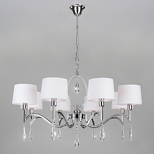 Подвесная люстра Madera 10127/8 хром/прозрачный хрусталь Strotskis Smart (10093/8)