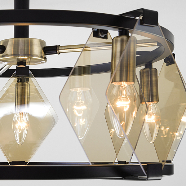 Потолочная люстра Aragon 60126/5 черный Smart (60116/5)