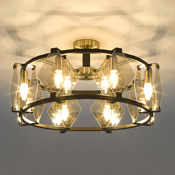 Потолочная люстра Aragon 60126/8 черный Smart (60116/8)