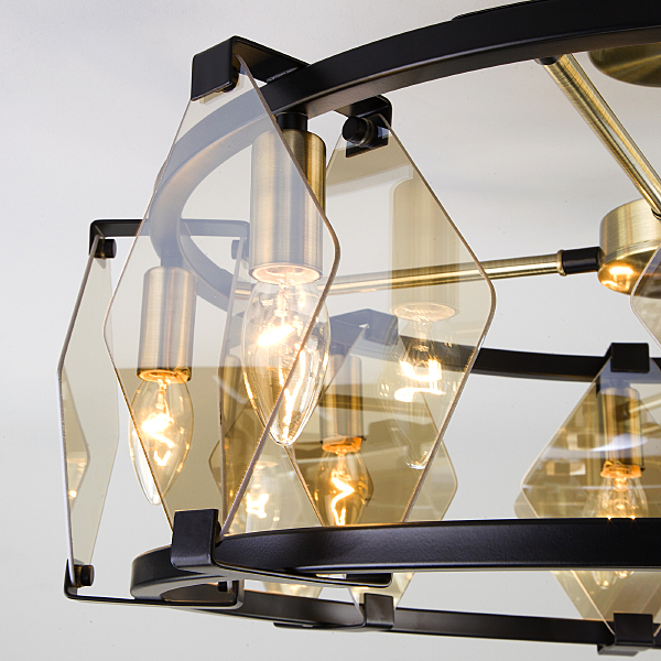 Потолочная люстра Aragon 60126/8 черный Smart (60116/8)