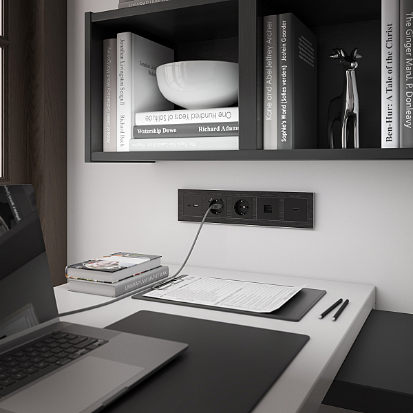 Розетка Werkel W1182008/ Телефонная розетка RJ-11 (черный матовый)