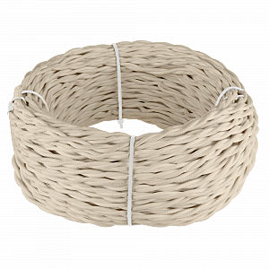 Ретро кабель Werkel W6452646/ Ретро кабель витой 2х2,5 (песочный)