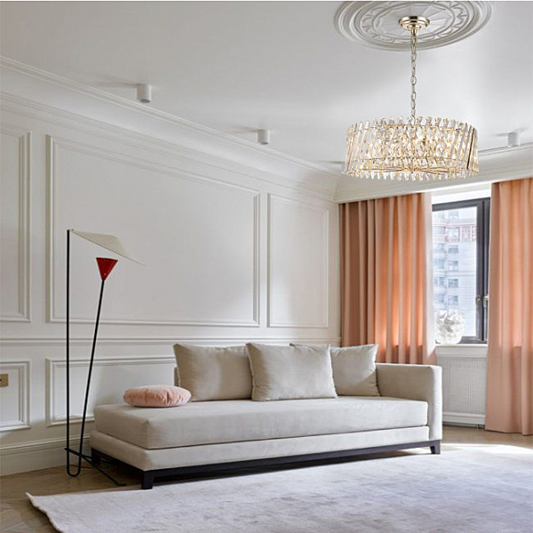 Подвесная люстра Pauline LH0044/12P-GD-CL