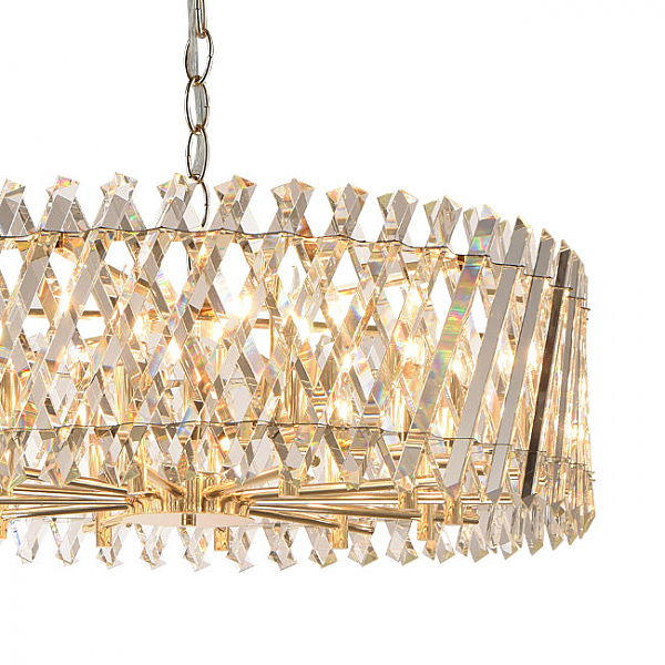 Подвесная люстра Pauline LH0044/12P-GD-CL