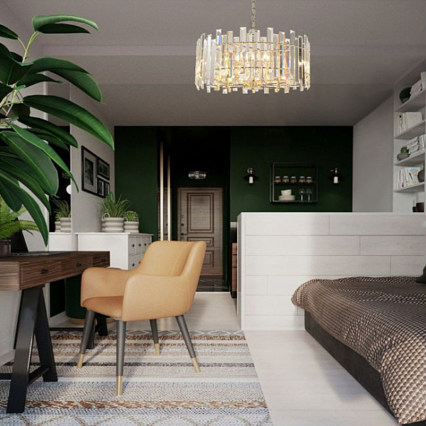 Подвесная люстра Laurina LH0049/8P-GD-CL