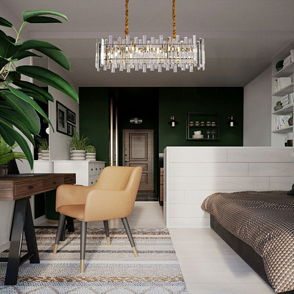 Подвесная люстра Laurina LH0049/8PO-GD-CL