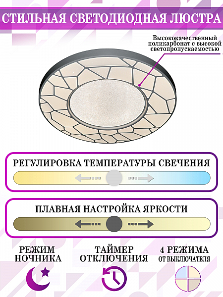 Потолочная люстра LED LED LAMPS 81107